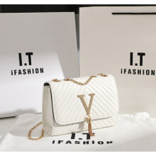 (White A) Womens Quilted Chain Strap Cross body Bag Ladies Party Shoulder Handbag UK
