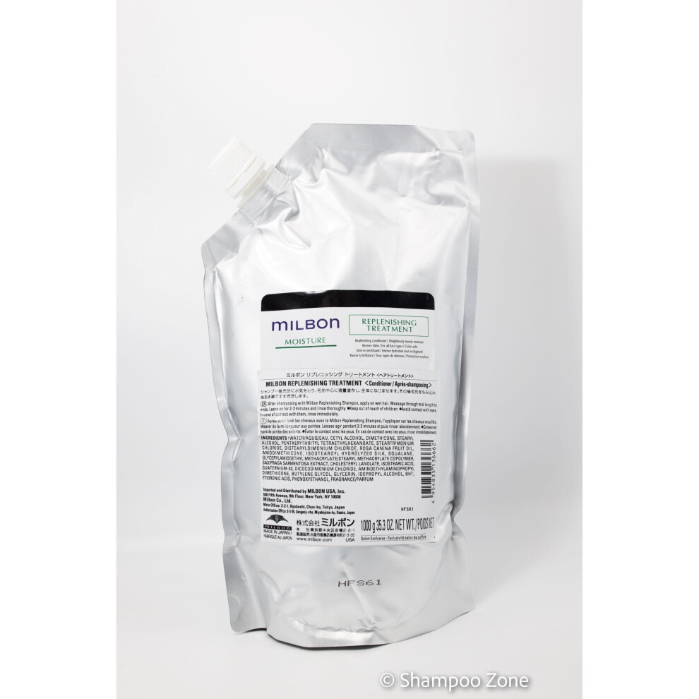 Milbon Moisture Replenishing Treatment 35.3 Oz Conditioner Refill
