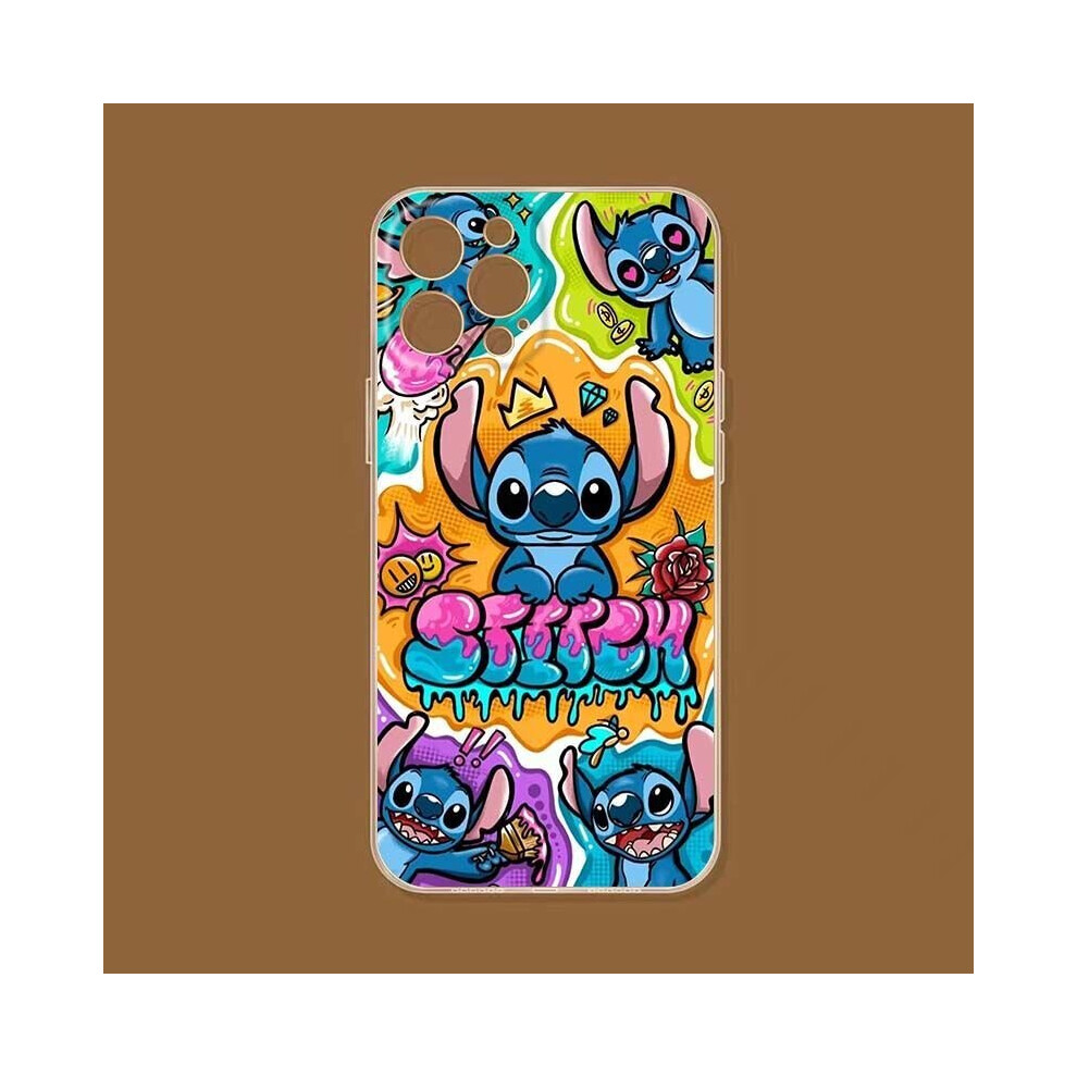 (iPhone 12 Pro) Silicone Phone Case For iPhone Cute Stitch