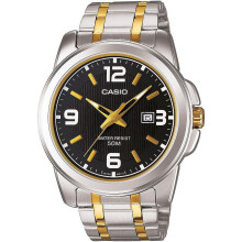 Montre Casio Homme MTP-1314SG-1AVDF Core - cadran noir avec 3 aiguilles, bracelet acier inoxydable, quartz japonais, étanche 50 m