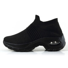 (Black, 41=UK/AU7=US9.5) Women Slip on Orthopedic Shoes Trainers Running Jogging Ladies Sports Sneakers