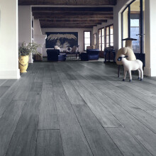 (#4) 36Pcs Grey White Brown Color Series Self Adhesive PVC Flooring