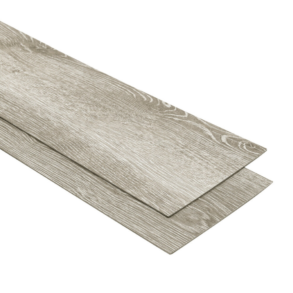 (#9) 36Pcs Grey White Brown Color Series Self Adhesive PVC Flooring