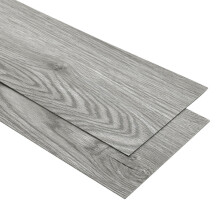(#8) 36Pcs Grey White Brown Color Series Self Adhesive PVC Flooring