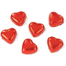 Kingsway Red Foiled Milk Chocolate Hearts 10 Pieces