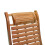 Living And Home Brown Bamboo Rocking Chair Foldable Recliner 5