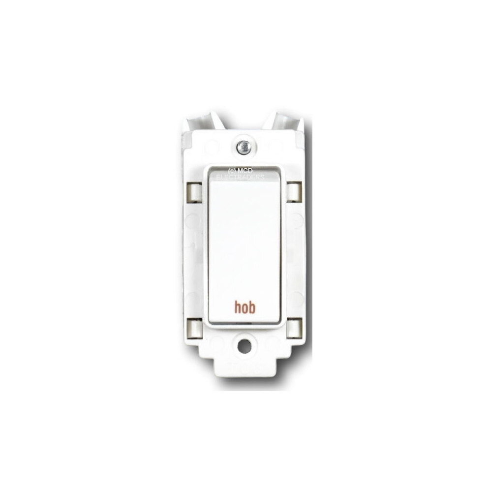 Crabtree 4460/Hb Grid Switch 20A Dp Marked "Hob" 5017399309688