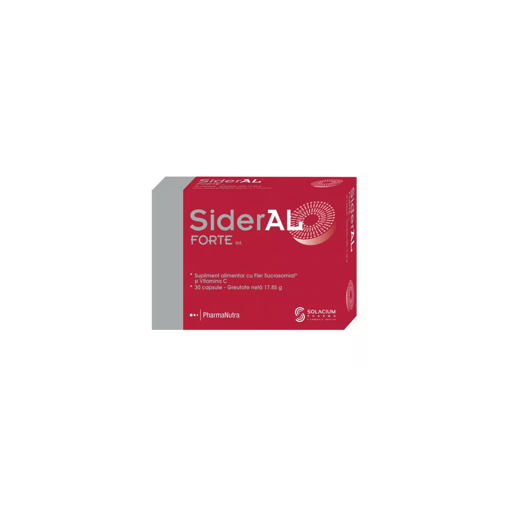 Solacium Pharma Sideral Forte, 30 Capsules, Sucrosomial Iron 30 Mg