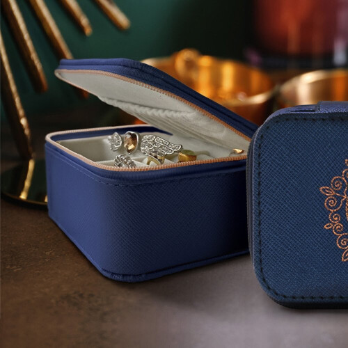 Travel Jewellery Boxes Initial Ring & Earring Storage Letter Gift - G 1
