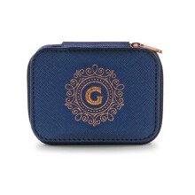 Travel Jewellery Boxes Initial Ring & Earring Storage Letter Gift - G