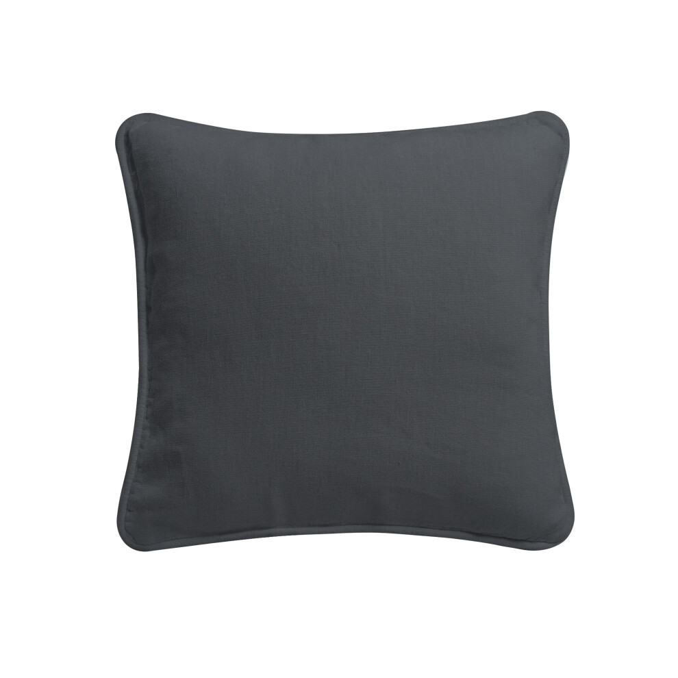 Arlinens (, 18X18) Colorful Plain Dyed Cushion Cover 100% Cotton Home Sofa Décor Size 16" 18" 20" Grey
