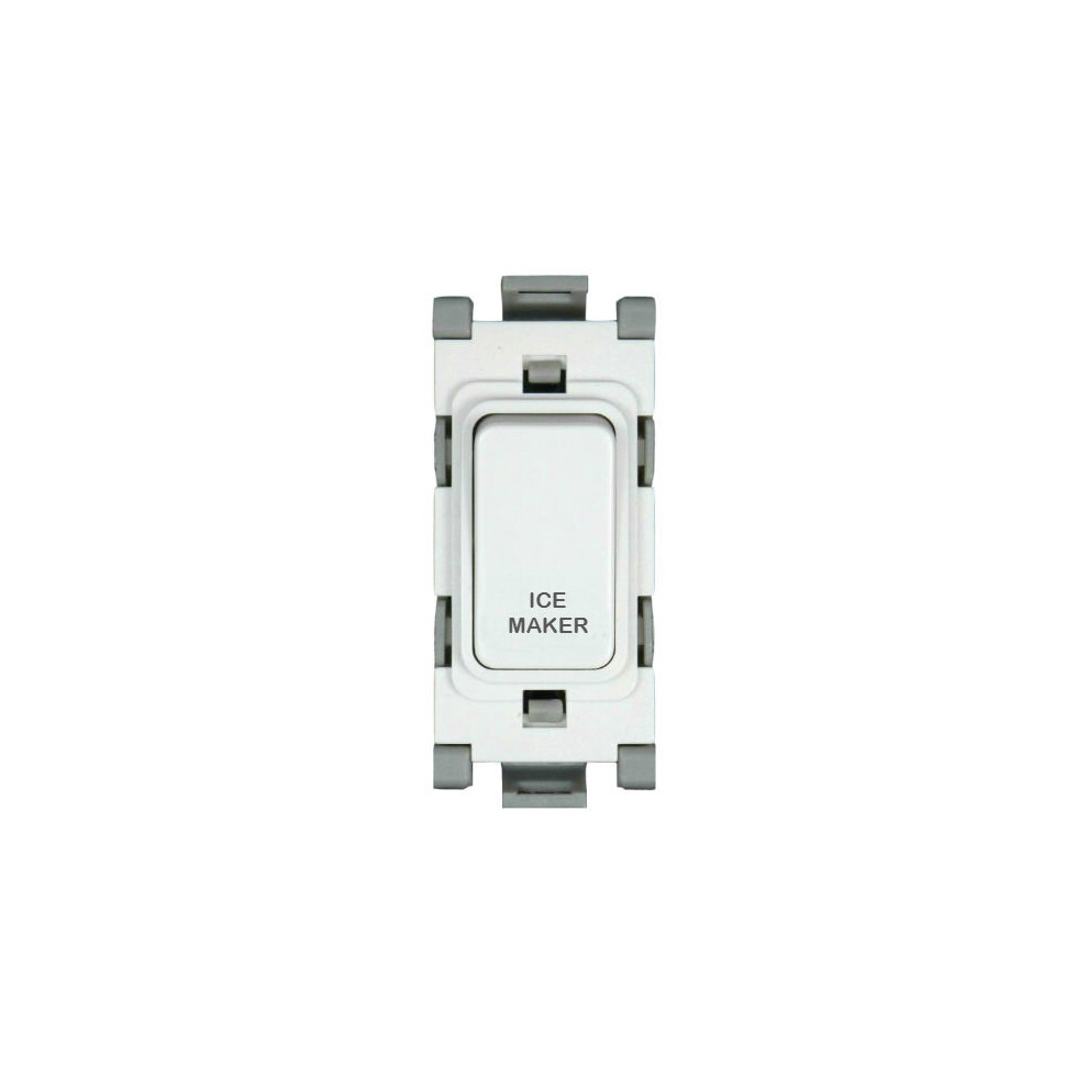 Deta G3514/Im Grid Switch 20 Amp Double Pole Marked 'Ice Maker" (White) 5051140619718