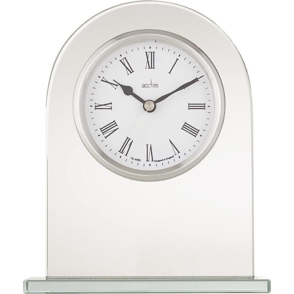 Acctim Ascott Glass Quartz Mantel Clock