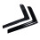 Front Wind Rain Guard Deflectors Black For Ford Transit MK6 MK7 00-14 2