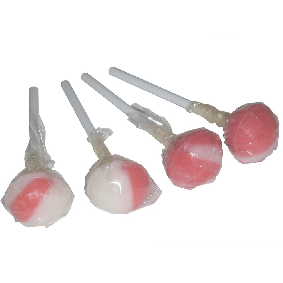 Vidal Lotta Lollies Strawberry & Cream Lollipops 30 Pieces