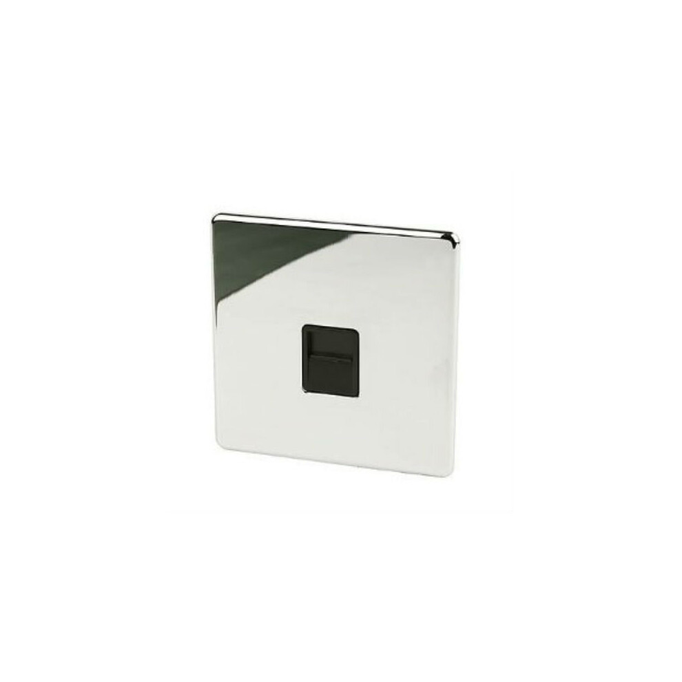 Crabtree 7783/Hpc Extension Telephone Socket Platinum Low Profile Polished Chrome 5017399313791