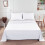 (Single, White) Flat Sheet Egyptian Cotton Single Double King Size 1