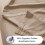 (King, Beige) Flat Sheet Egyptian Cotton Single Double King Size 2