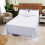 (Single, White) Flat Sheet Egyptian Cotton Single Double King Size 3