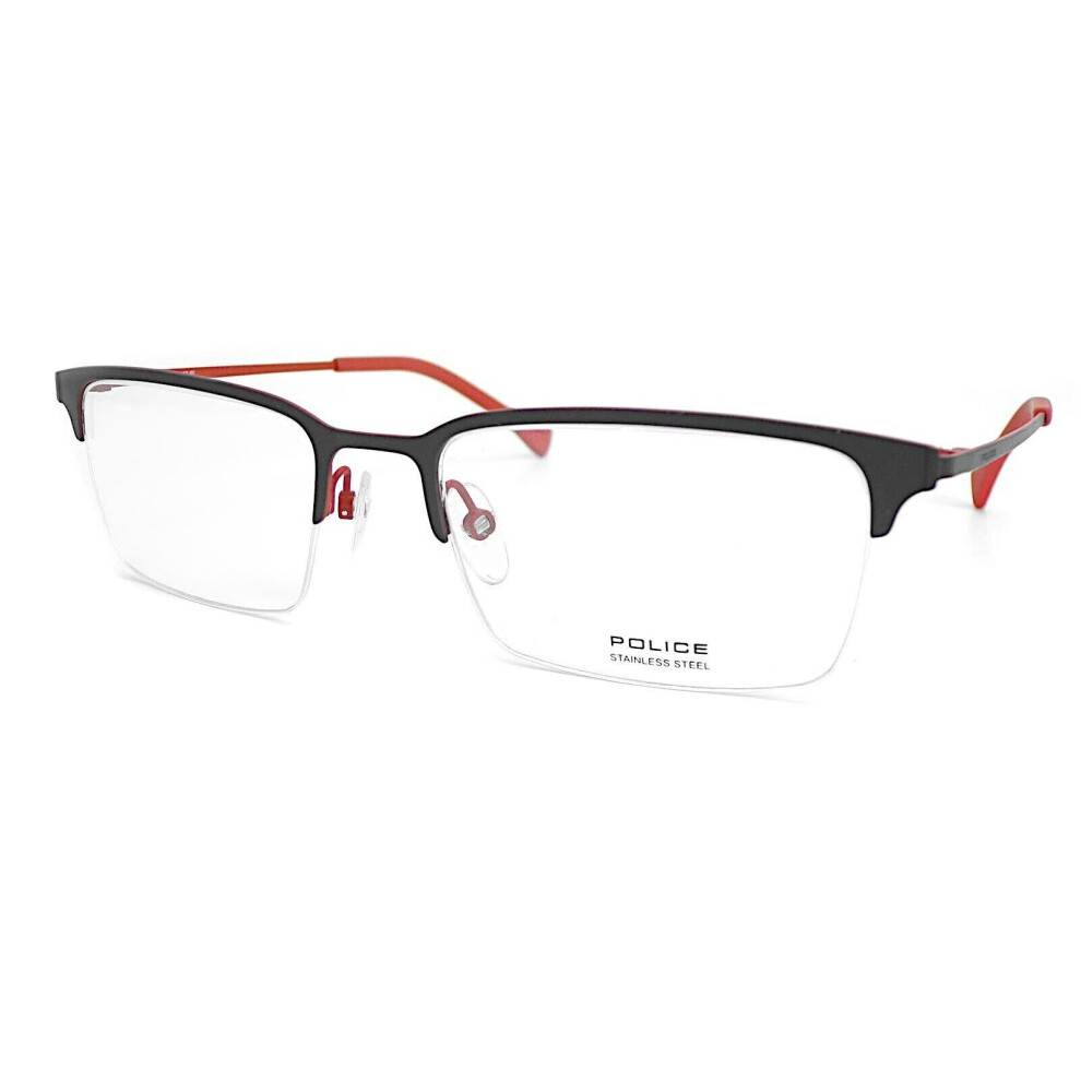 Men' Spectacle Frame Police VPL290-5301HG Grey Ø 53 Mm