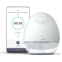 Elvie Pump Single (24/28 mm) – Ultra-Quiet, Hands-Free Electric Breast Pump with App Control and Discreet In-Bra Design, 10 Intensity Settings