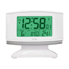 Acctim Integra 2 Radio Controlled White Alarm Clock