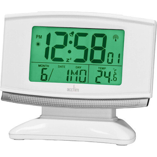 Acctim Acctim Integra 2 Radio Controlled White Alarm Clock 1