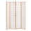 Living And Home (Natural) 4-Panel Solid Wood Folding Room Divider Screen 4