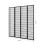 Living And Home (Black) 4-Panel Solid Wood Folding Room Divider Screen 7