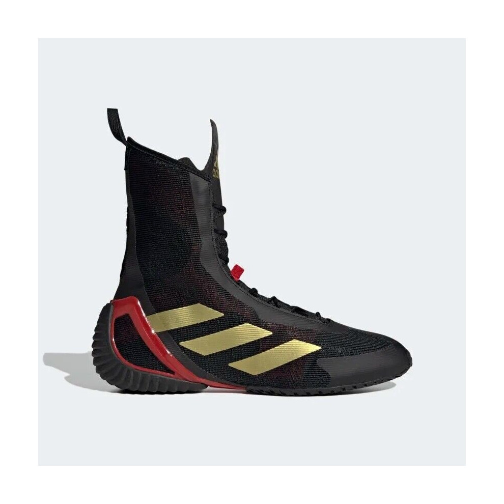 (Black/Gold, UK 8.5) Adidas Speedex Ultra Boxing Boots