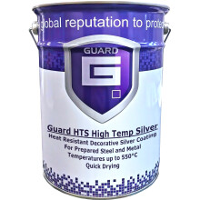 (Silver, 5 Litre) Stove Fire Pit BBQ Paint Heat Resistant Up To 600C