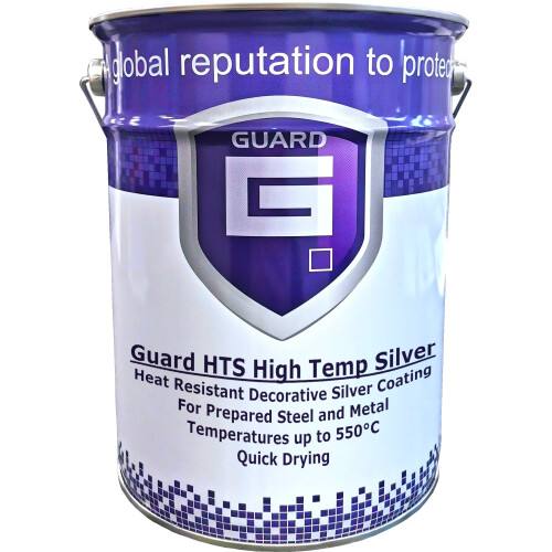 (Silver, 5 Litre) Stove Fire Pit BBQ Paint Heat Resistant Up To 600C