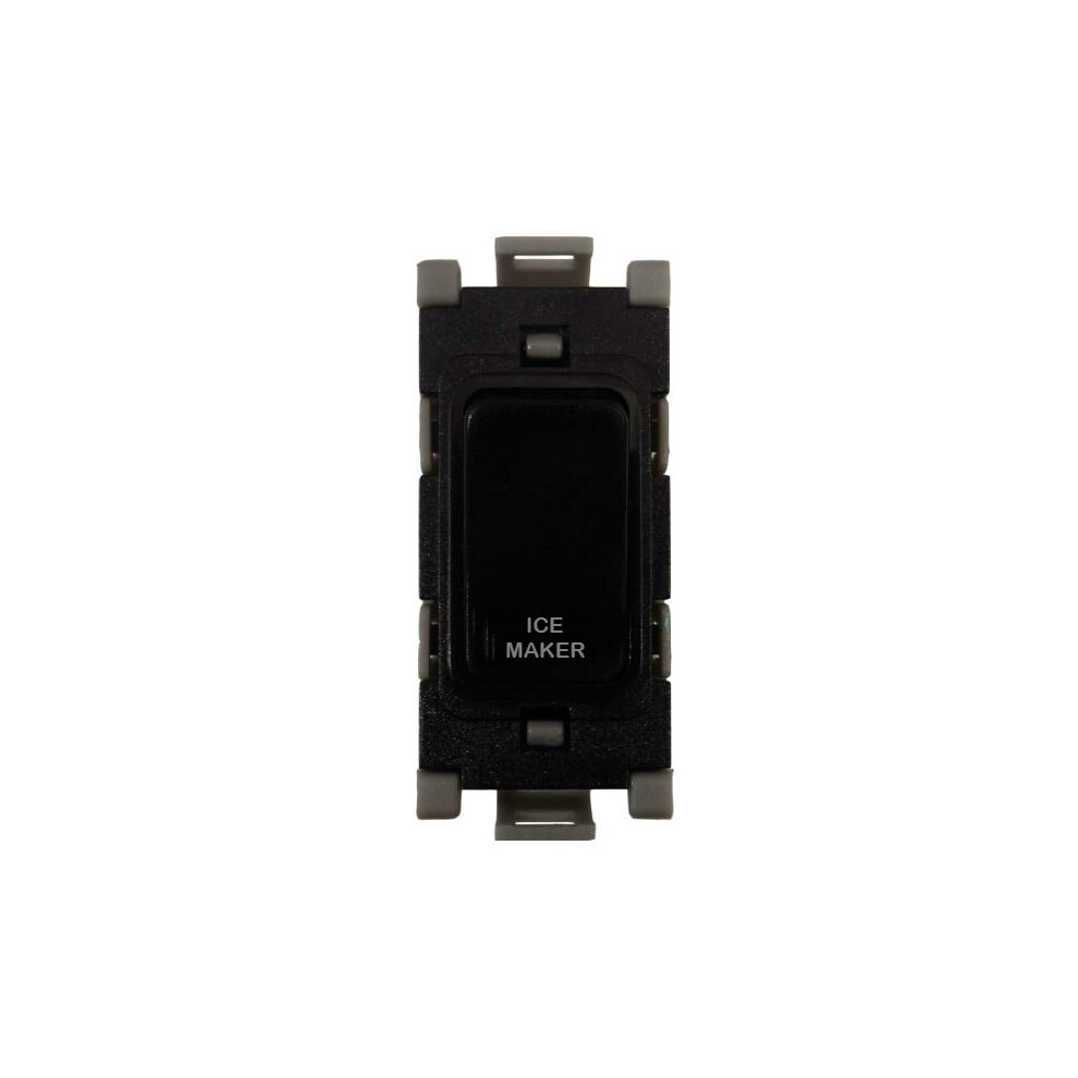 Deta G3514bk/Im Grid Switch 20 Amp Double Pole Marked 'Ice Maker" (Black) 5051140619732
