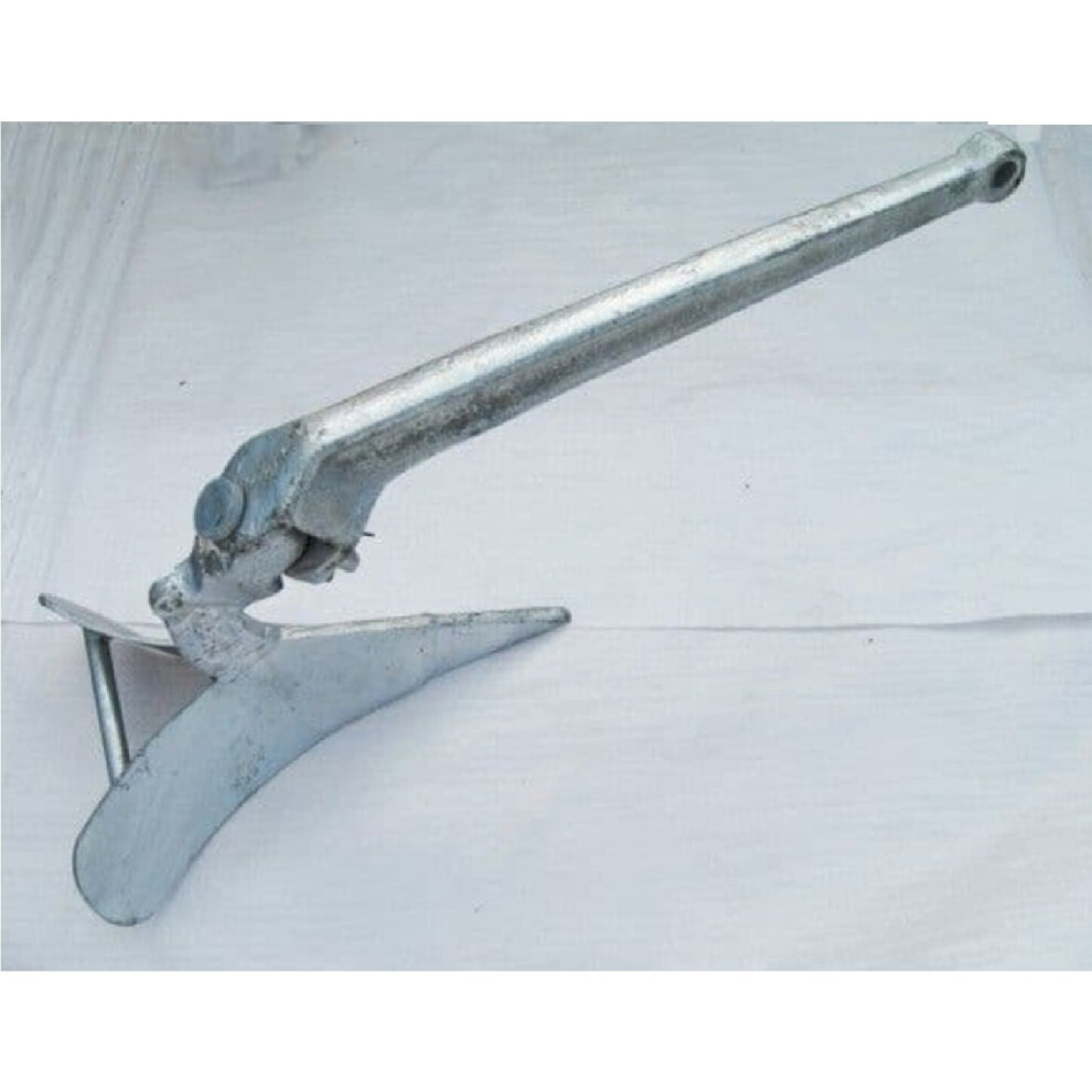 (16KG) Galvanised Steel Hinged Plough Anchor (Delta)