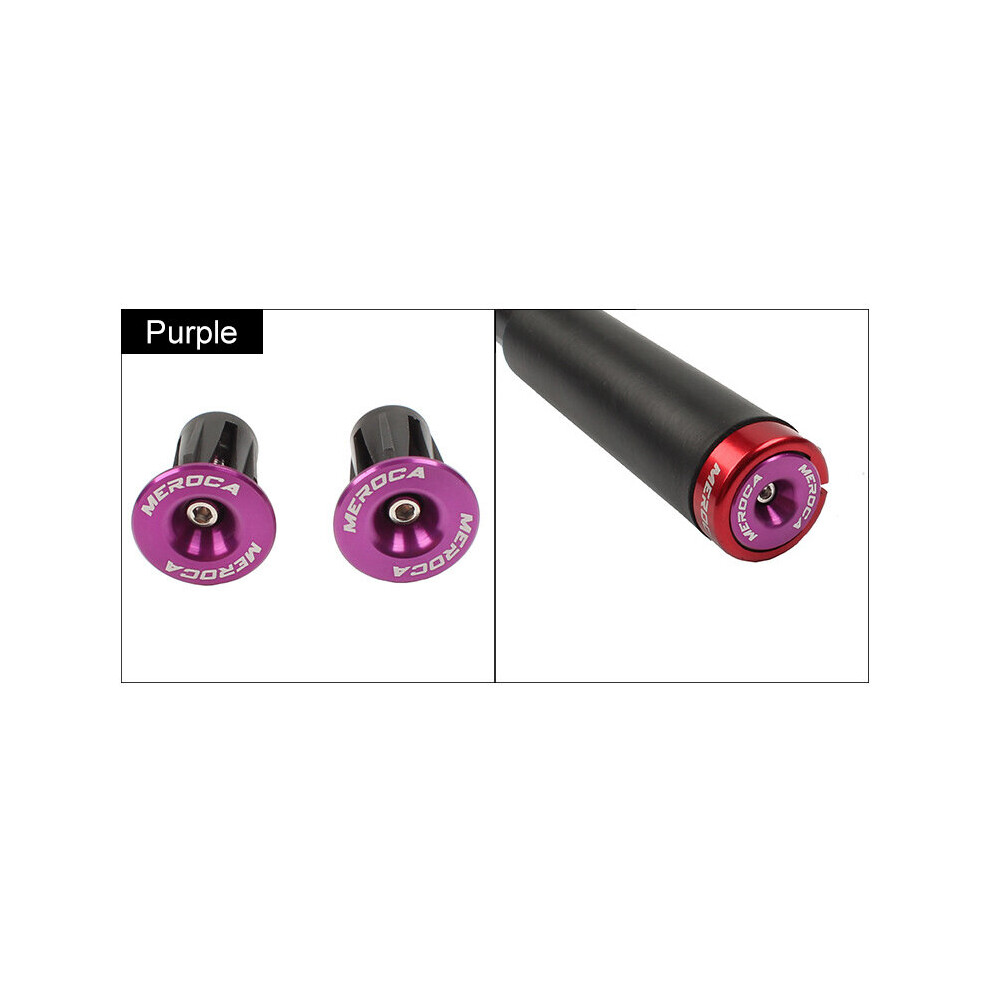 Photos - Other Steering Components 1 Pair Bike Handlebar End Plugs Aluminum Alloy Mountain Road Bike Handle Bar End Cap BMX MTB Bike Grip Cove(a-Purple-1pair)