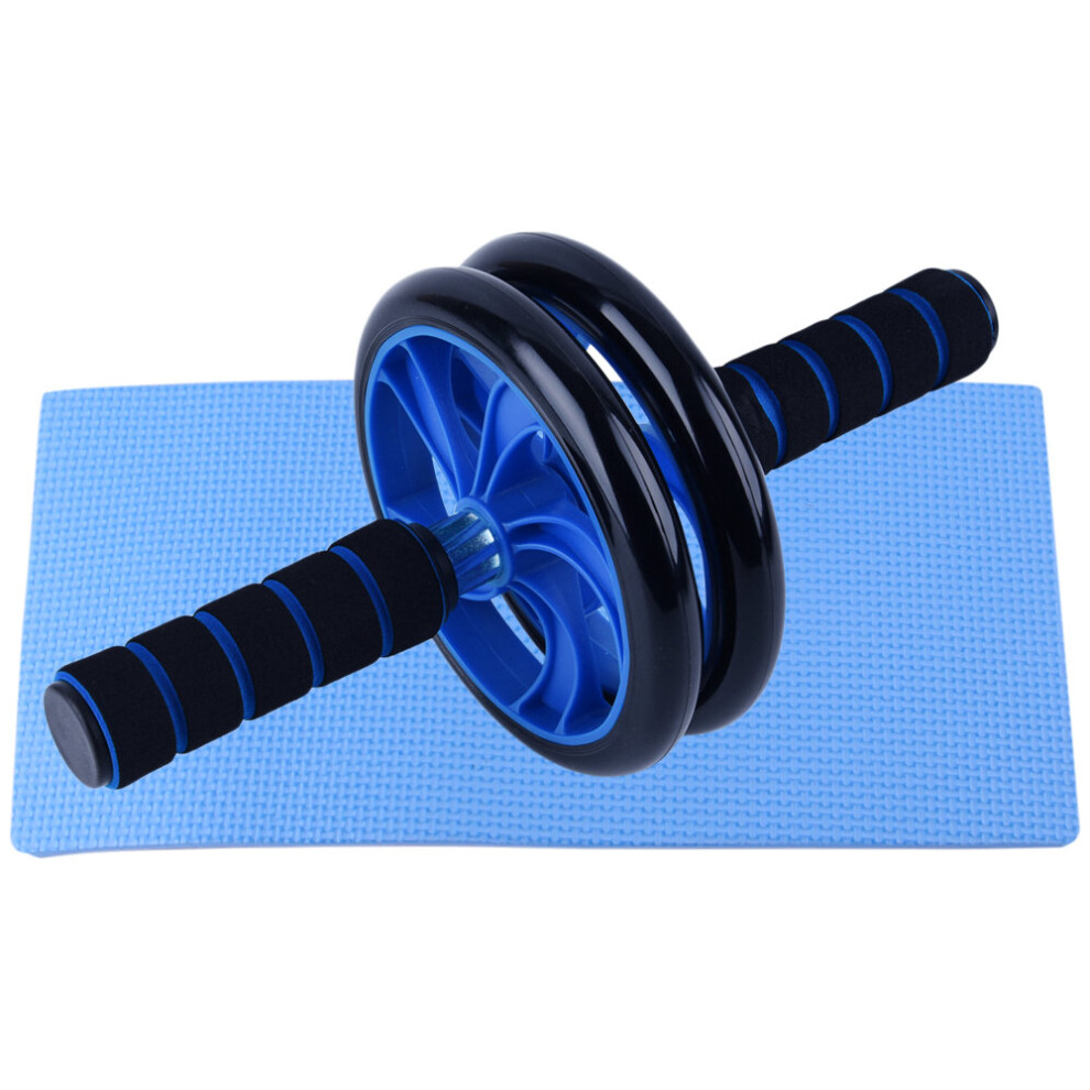 (a-A whole set) AB Wheel Roller Kit Abdominal Core Muscle Trainer Crossfit Equipment Gym Home Fitness Rubber Latex Resistance Bands Exercise