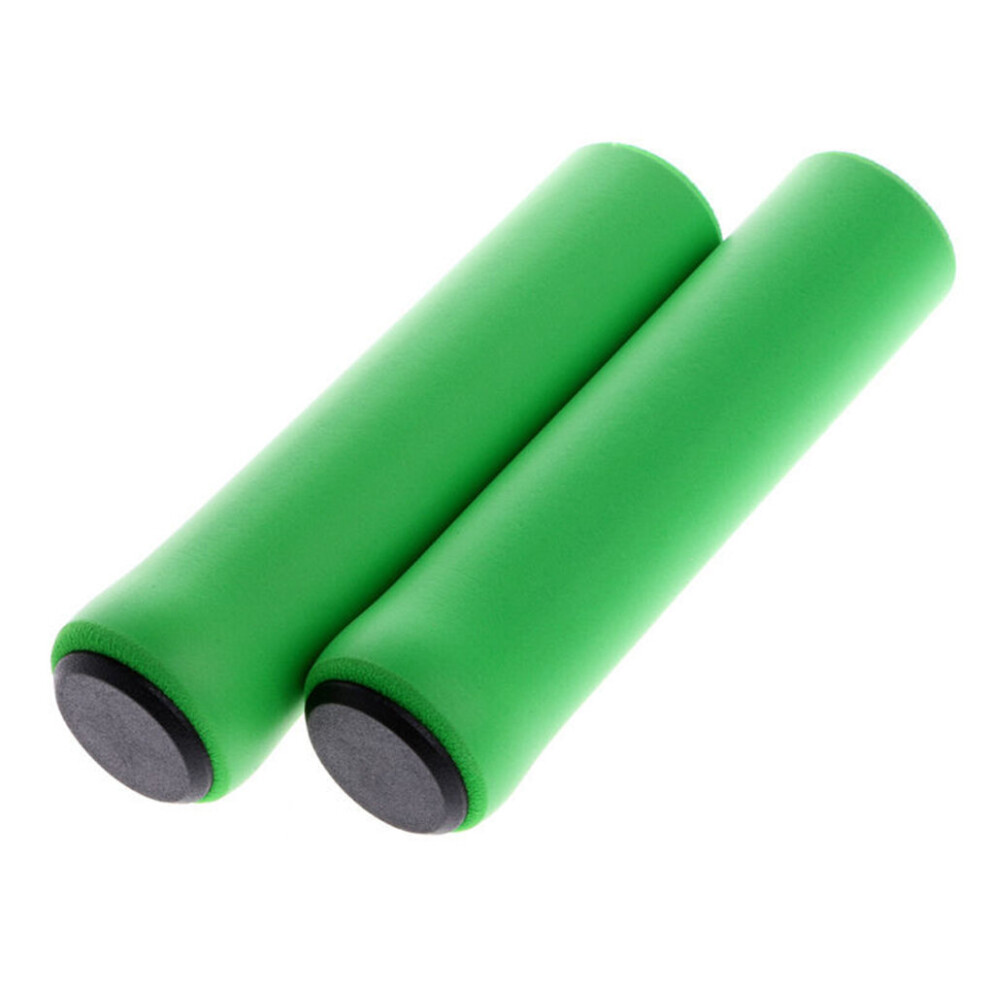 Photos - Grip & Bar End  Bicycle Handlebar Grips Silicone Adjustable Bike Handle Bar Cover Comfortable Outdoor Cycling Grip Accessories(a-Green)
