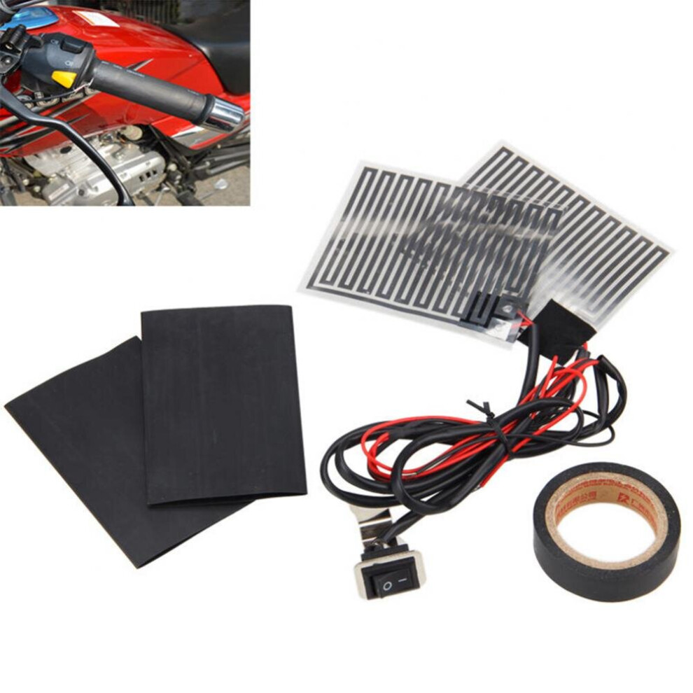 (a-01) Universal Grip ATV Motorcycle Heated Grips Inserts Handlebar Hand Warmers Motorcycle Heated The Handle Bicycle Heated Gloves