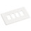 Crabtree 5574 Grid Switch Cover Plate - 4 Gang White. 1