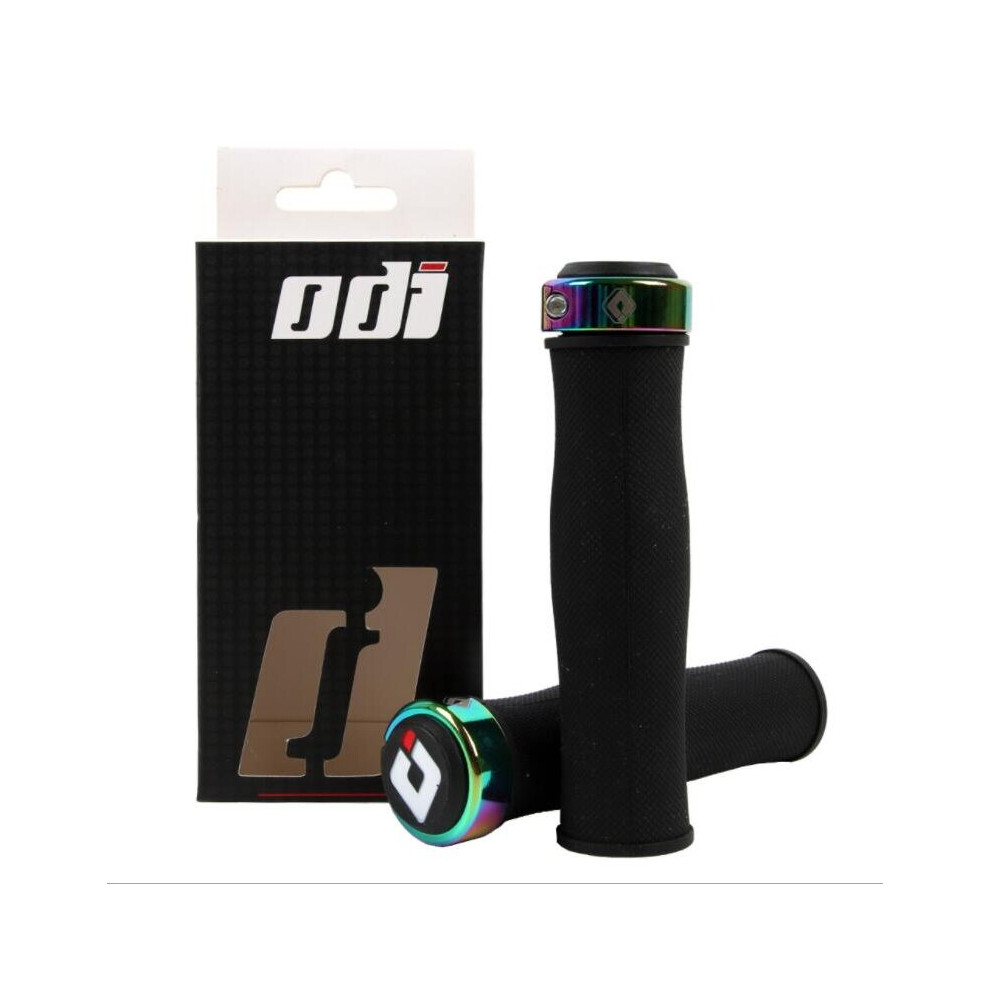 Photos - Grip & Bar End  ODI Bicycle Handles Lockable Bike Handlebar Grips Soft Silicone Mountain Bike Grips Shock-absorption Mtb C(a-Model 2-Black)