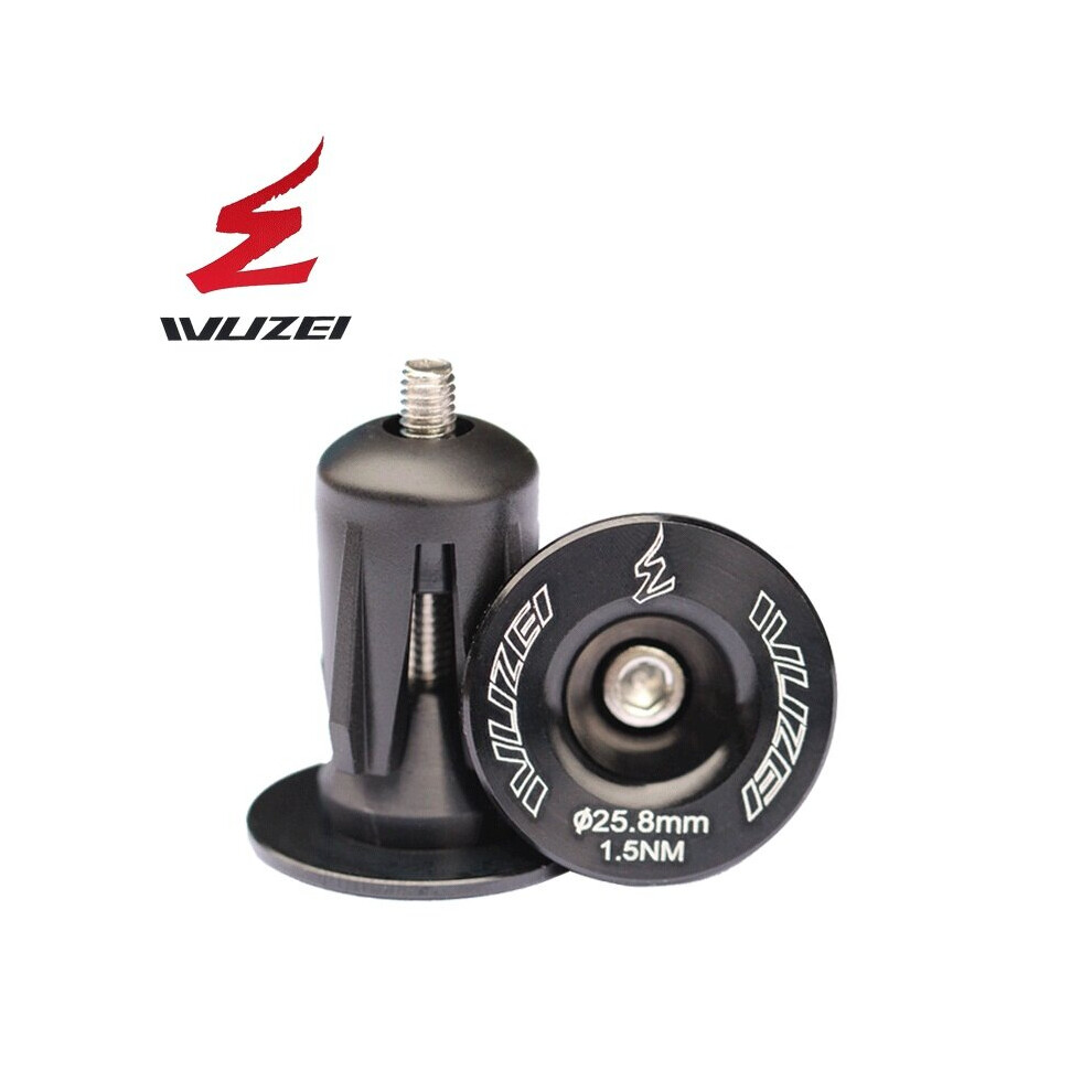 Photos - Other Steering Components WUZEI Road MTB Bike Bicycle handlebar Aluminum Alloy End Plug handle bar cycling Bike parts(a-black)