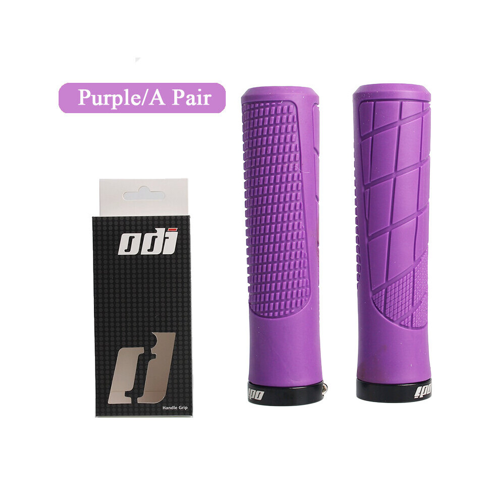 Dechoicelife (A-Grip M1-) Odi Bike Grips Mtb Bicycle Grip Mountain Bike Handlebar Cuff Lock On Non-Slip Mtb Cuff Bike Handle Bar Cover Bicycle Accessories Purple