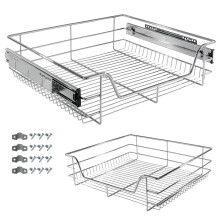 AREBOS Sliding drawer for kitchen cabinets and fitted cupboards - additional storage - 60cm