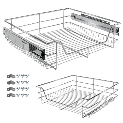 AREBOS AREBOS Sliding drawer for kitchen cabinets and fitted cupboards - additional storage - 60cm