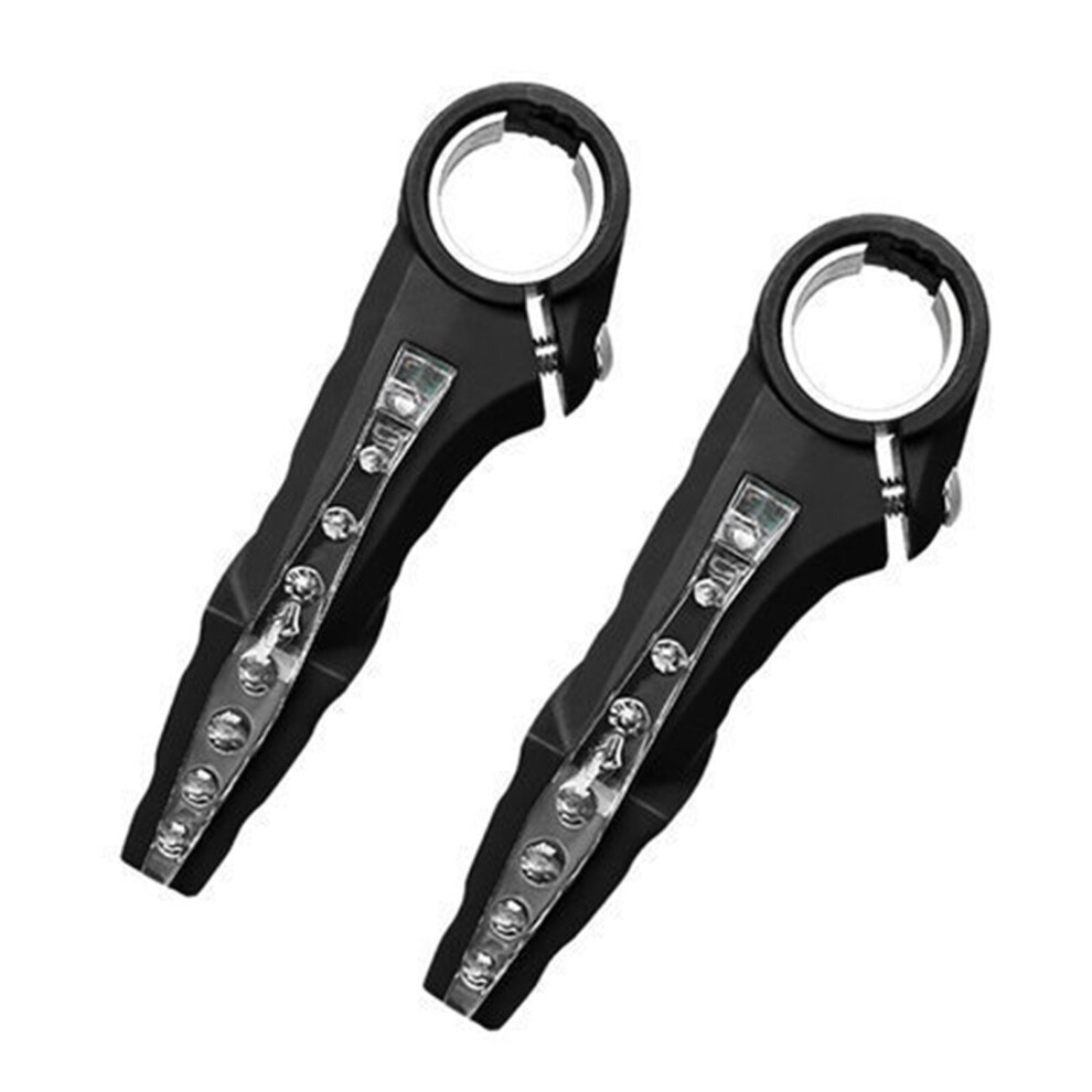 Photos - Climbing Gear  New MTB Bicycle Handlebar LED Turn Lights Flash Light Cycling Mountain Bike Handle Bar End Night Safety Warning La(a-Black)