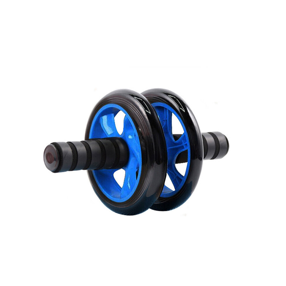 Photos - Ab Wheel AB Roller Double Wheel Abdominal Wheel Roller No Noise Abdomen Waist Muscle Training Strength Exercise Gym Workout(a-Blue)