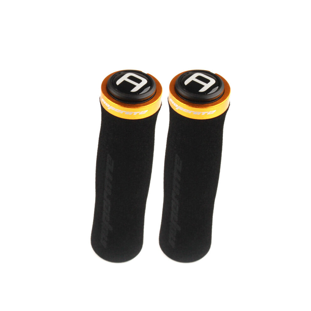 Photos - Grip & Bar End  PCycling Bicycle Grips Arc Non-Slip Sponge Foam MTB Road Bike Soft Comfortable Grips Ergonomic Lockable Handle Gr(a-A Gold)