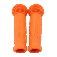 (a-orange) Child Children Kid Kids Bike Bicycle Tricycle Skateboard Scooter Rubber Grip Handle Handlebar Grips Anti-skid Colorful Blue Red