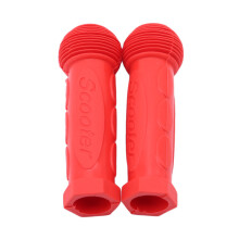 (a-red) Child Children Kid Kids Bike Bicycle Tricycle Skateboard Scooter Rubber Grip Handle Handlebar Grips Anti-skid Colorful Blue Red