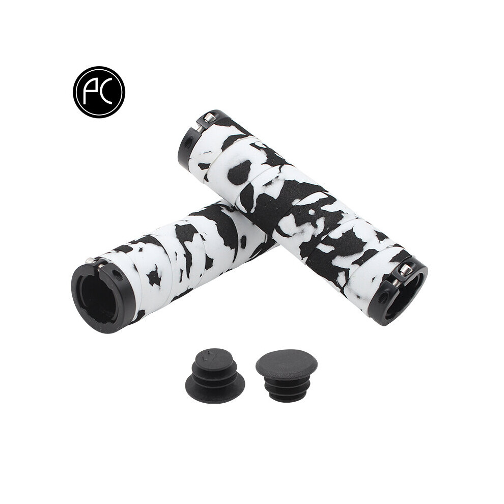 Photos - Grip & Bar End  PCycling Bicycle Grips Camouflage Sponge Comfortable Non-slip Absorption Handle Tape MTB Road Bike Ultralight Cycl(a-White)